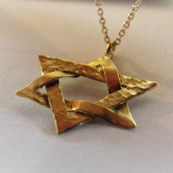 Star of David necklace. Magen David necklace.